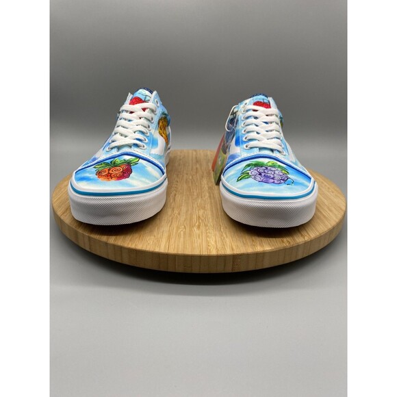 Vans One Piece Devil Fruit Skate Sneaker Old Skool Shoes Blue Mens 7.5 Womens 9 - Picture 9 of 16